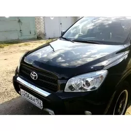 Дефлектор капота темный Toyota RAV 4 2006-2009