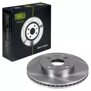 Диск тормозной TOYOTA Yaris (05-) без ABS передний d=255 (TRIALLI)