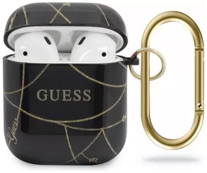 Чехол Guess CG Mobile (GUACA2TPUCHBK) для AirPods (Chain Black)