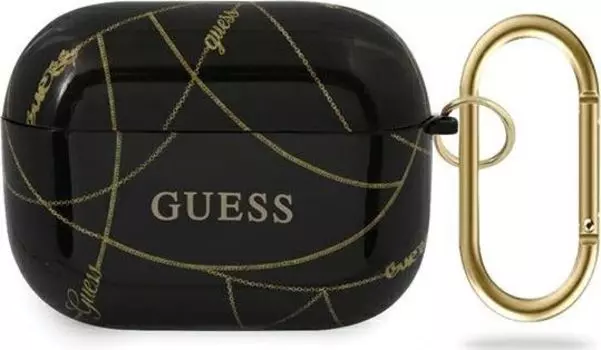 Чехол Guess CG Mobile (GUACAPTPUCHBK) для AirPods Pro (Chain Black)