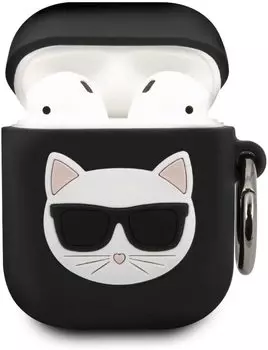 Чехол Karl Lagerfeld Silicone Case (KLACA2SILCHBK) для AirPods (Black)
