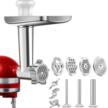LUDA 1 комплект металлической насадки для мясорубки для миксеров Kitchenaid, насадка для мясорубки в комплекте