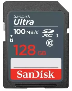Карта памяти SDXC 128GB SanDisk SDSDUNR-128G-GN3IN (УЦЕНЕННЫЙ) Class 10 UHS-I U1 Ultra 100MB/s