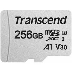 Карта памяти Transcend TS256GUSD300S-A High Performance, microSDXC UHS-I U3, V30, A2 [R/W - 100/85 MB/s] с адаптером