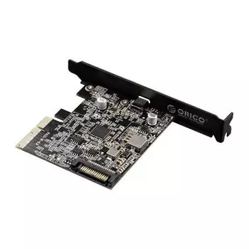 Карта расширения Orico ORICO-PE20-1C-BK-BP PCI-E X16, USB 3.2 Gen2 x2 Type-C