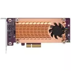 Карта расширения QNAP QM2-2S-220A Dual M.2 22110/2280 SATA SSD (PCIe Gen2 x2), Low-profile bracket pre-loaded, Low-profile flat and Full-height are bu