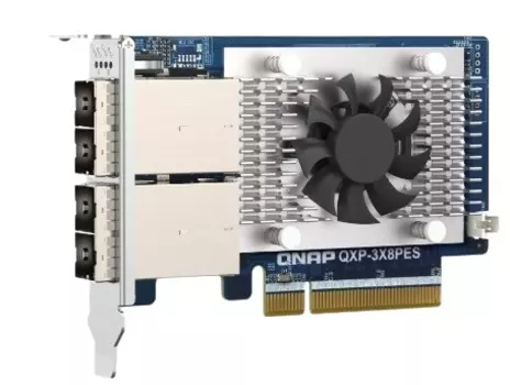 Карта расширения QNAP QXP-3X8PES PCIe, 64 Гбит/с, 2 порта SFF-8644 1x2, PCIe Gen3 x8