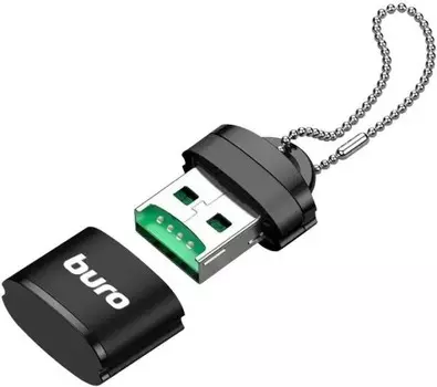 Карт-ридер Buro BU-CR-200 USB2.0 черный (1955975)