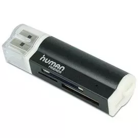 Карт-ридер CBR Human Friends Lighter black, Multi Card Reader, All-in-one, Micro MS(M2), SD, T-flash, Micro SD, MS-DUO, MMC, SDHC,DV,MS PRO, MS, MS PR