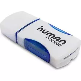Карт-ридер CBR Human Friends Speed Rate Impulse blue, поддержка карт: MicroSD, T-Flash