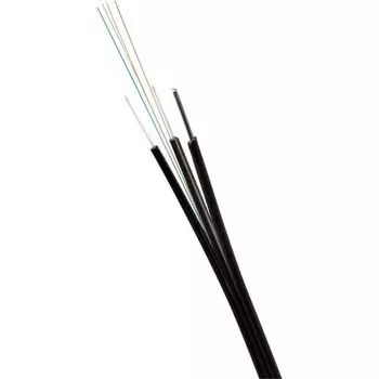 Кабель волоконно-оптический 9/125, 2 волокна Lanmaster LAN-OFC-FUF2-S7-LS универсальный FTTH Drop, плоский, FRP, LSZH, 2 волокна, SM G657, черный