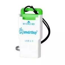 Карт-ридер внешний SmartBuy SBR-707-G MicroSD, зеленый