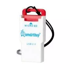 Карт-ридер внешний SmartBuy SBR-707-R MicroSD, красный