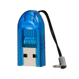 Карт-ридер внешний SmartBuy SBR-710-B MicroSD, голубой