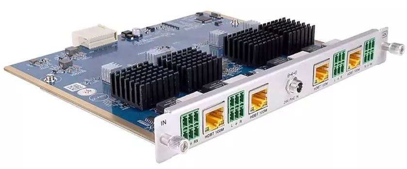 Карта INTREND ITMCI4-HDBT3A входная 4*HDBaseT, 3840x2160/60 (4:4:4), эмбедирование звука, RS-232