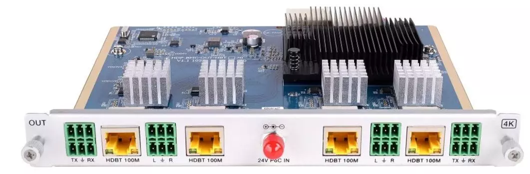Карта INTREND ITMCO4-HDBT3A выходная карта 4 HDBaseT, 3840x2160/60 (4:4:4), деэмбедирование звука, RS-232