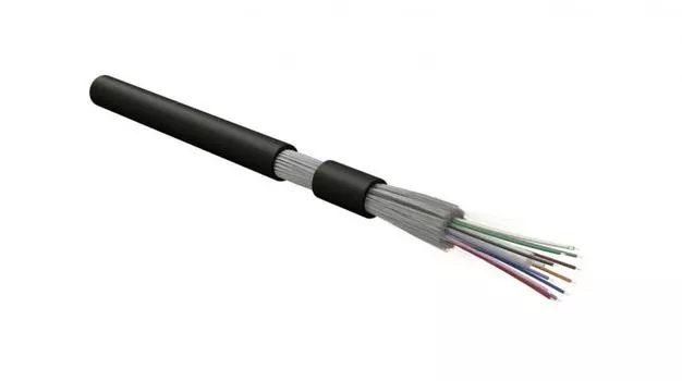 Кабель волоконно-оптический 9/125, 4 волокна Hyperline FO-DT-IN/OUT-9S-4-HFLTx-BK (SMF-28 Ultra) одн