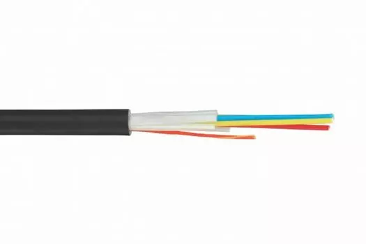 Кабель волоконно-оптический 9/125, 4 волокна Lanmaster LAN-OFC-DU4-S2-HF одномодовый универсальный 4 волокна нг(А)-HF OS2 Ultra черный