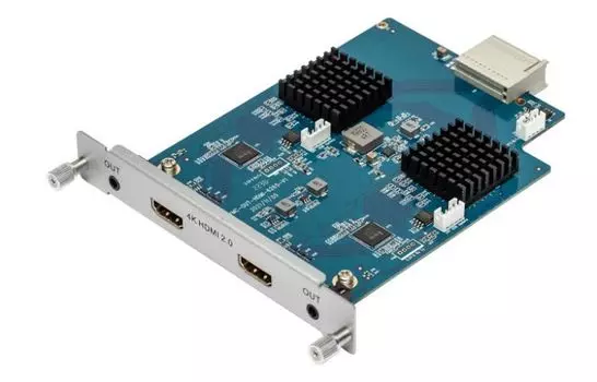 Карта INTREND УВСН.468363.101 выходная 2 HDMI2.0 3840x2160/60 (4:4:4) деэмбеддирование звука