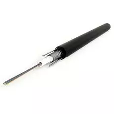 Кабель волоконно-оптический 9/125, 4 волокна Hyperline FO-SRA-OUT-9S-4-PE-BK single loose tube, гелезаполненный, с силовыми элементами, бронированный