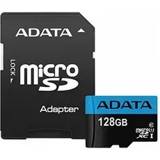 Карта памяти 128GB ADATA AUSDX128GUICL10A1-RA1 MicroSDXC Class 10 UHS-I A1 100/25 MB/s (SD адаптер)