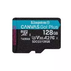 Карта памяти 128GB Kingston SDCG3/128GBSP microSDXC, UHS-I Class U3 V30 A2, чтение: 170Мб/с, запись: 90Мб/с, без адаптера