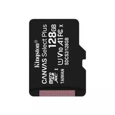 Карта памяти 128GB Kingston SDCS2/128GBSP microSDXC Canvas Select Plus 100R A1 C10 Single Pack w/o ADP