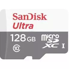 Карта памяти 128GB SanDisk SDSQUNS-128G-GN6MN Ultra uSD 80MB/s C10 UHS White/Grey Card