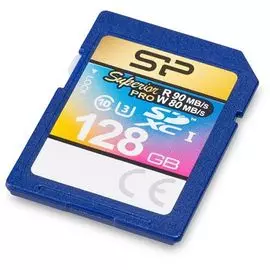 Карта памяти 128GB Silicon Power SP128GBSDXCU3V10 SDXC Class 10 Superior Pro UHS-I U3 90/80 MB/s