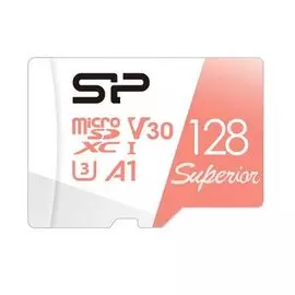 Карта памяти 128GB Silicon Power SP128GBSTXDV3V20 Superior A1 Class 10 UHS-I U3 100/80 Mb/s