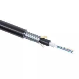 Кабель волоконно-оптический 9/125, 4 волокна Cabeus CLT-A-9-01X04-Z-PE-ARM-PE-DD-OUT-40 loose tube, для внешней прокладки (-40C ~ +70), бронированный