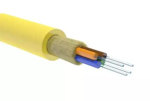 Кабель волоконно-оптический 9/125, 4 волокна Datarex DR-150000 универсальный, OS2 нг(А)-HF, плотный буфер, желтый