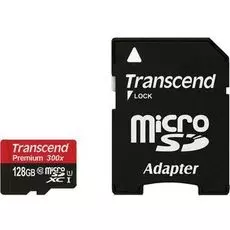 Карта памяти 128GB Transcend TS128GUSDU1 microSDXC Class 10 UHS-I (SD адаптер)