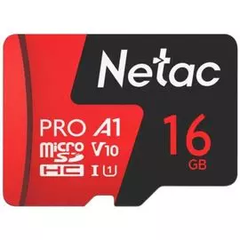 Карта памяти 16GB Netac NT02P500PRO-016G-R MicroSDHC P500 Extreme Pro, SD adapter retail