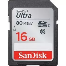 Карта памяти 16GB SanDisk SDSDUNC-016G-GN6IN Class10 Ultra UHS-I 80MB/s