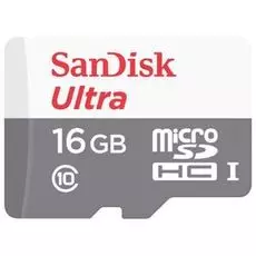 Карта памяти 16GB SanDisk SDSQUNS-016G-GN3MN Ultra Android microSDHC 16GB 80MB/s Class 10