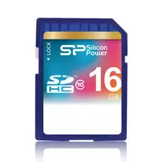 Карта памяти SDHC 16GB Silicon Power SP016GBSDH010V10 Class 10