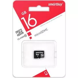 Карта памяти 16GB SmartBuy SB16GBSDCL10-00LE MicroSDHC Сlass 10 без адаптера