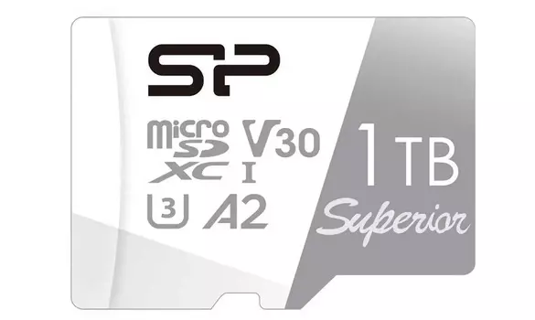 Карта памяти 1TB Silicon Power SP001TBSTXDA2V20SP microSDXC, Class10, UHS-I U3, 100/80 Mb/s A1 (SD адаптер)