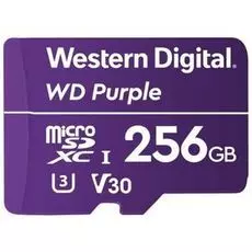 Карта памяти 256GB Western Digital WDD256G1P0A microSDXC Class10 Purple w/o adapter