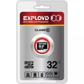 Карта памяти 32GB Exployd EX0032GCSDHC10-W/A-AD microSDHC Class 10 без адаптера