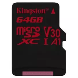 Карта памяти 32GB Kingston SDCR/32GB Canvas React 100R/70W U3 UHS-I V30 A1 + SD Adapter
