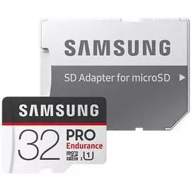 Карта памяти 32GB Samsung MB-MJ32GA/RU PRO Endurancе microSDHC Class 10, UHS-I U1 (SD адаптер) 30MB/s,100MB/s
