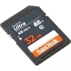 Карта памяти 32GB SanDisk SDSDUNB-032G-GN3IN Class 10 Ultra UHS-I 48MB/s