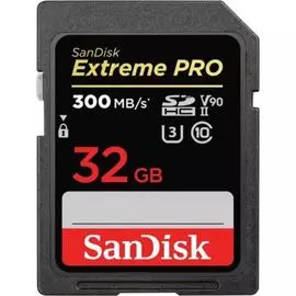Карта памяти 32GB SanDisk SDSDXDK-032G-GN4IN SDHC Class 10 Extreme Pro UHS-II, U3, V90 (300 Mb/s)
