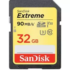 Карта памяти 32GB SanDisk SDSDXVE-032G-GNCI2 Extreme SDHC Card 90MB/s V30 UHS-I U3 2-pack