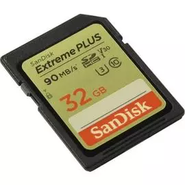 Карта памяти 32GB SanDisk SDSDXWF-032G-GNCI2 Extreme Plus SDHC, 90MB/s – V30 UHS-I U3 2-pack