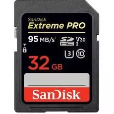 Карта памяти 32GB SanDisk SDSDXXG-032G-GN4IN Extreme Pro SDHC - 95MB/s V30 UHS-I U3