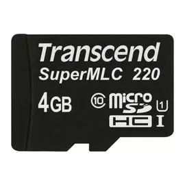 Карта памяти 4GB Transcend 220I Class 10 U1 UHS-I SuperMLC, без адаптера
