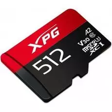 Карта памяти 512GB ADATA AUSDX512GUI3XPGA2-R microSDXC/XPG Gaming/UHS-I U3/Class 10 V30 A2/100/85 MB/s RTL